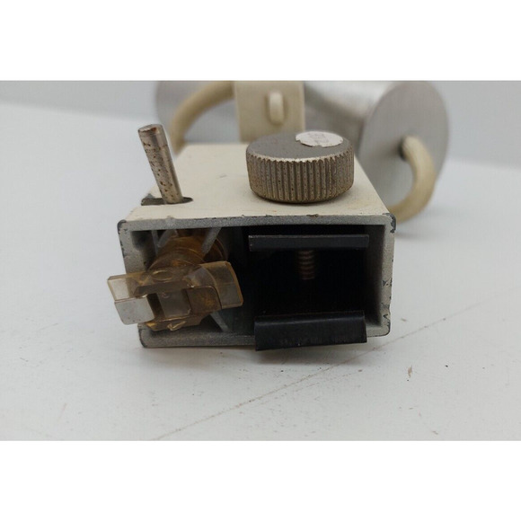 1970s Lightolier Track Light Heads Brushed Aluminum Cylinder White Trim - Picture 3 of 13